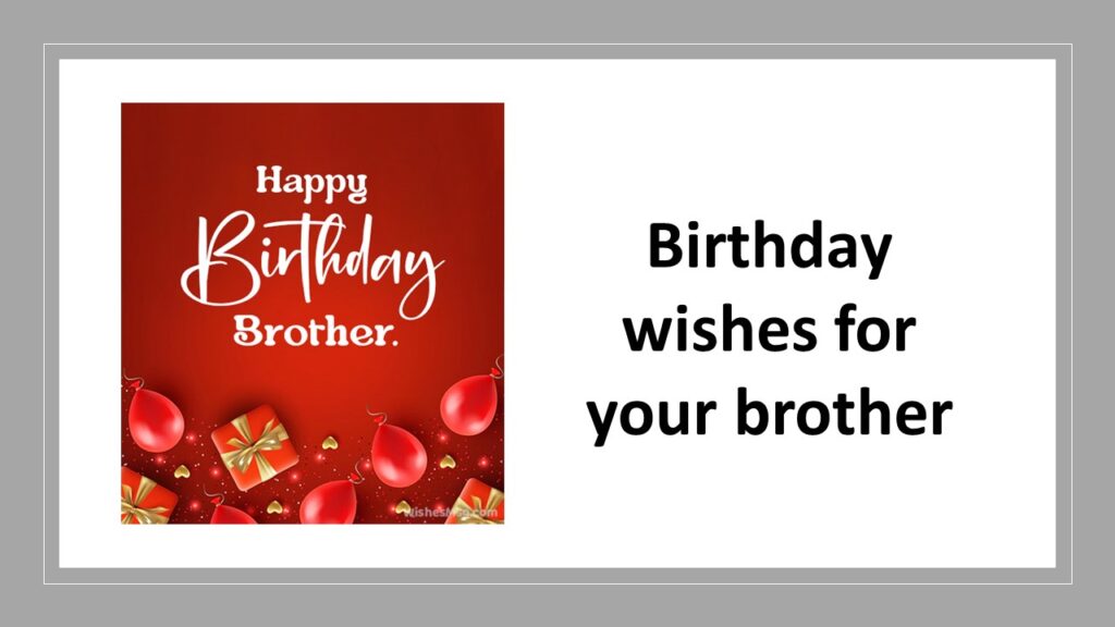 birthday wishes for your brother