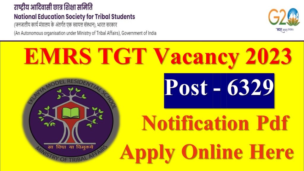 EMRS TGT Vacancy 2023