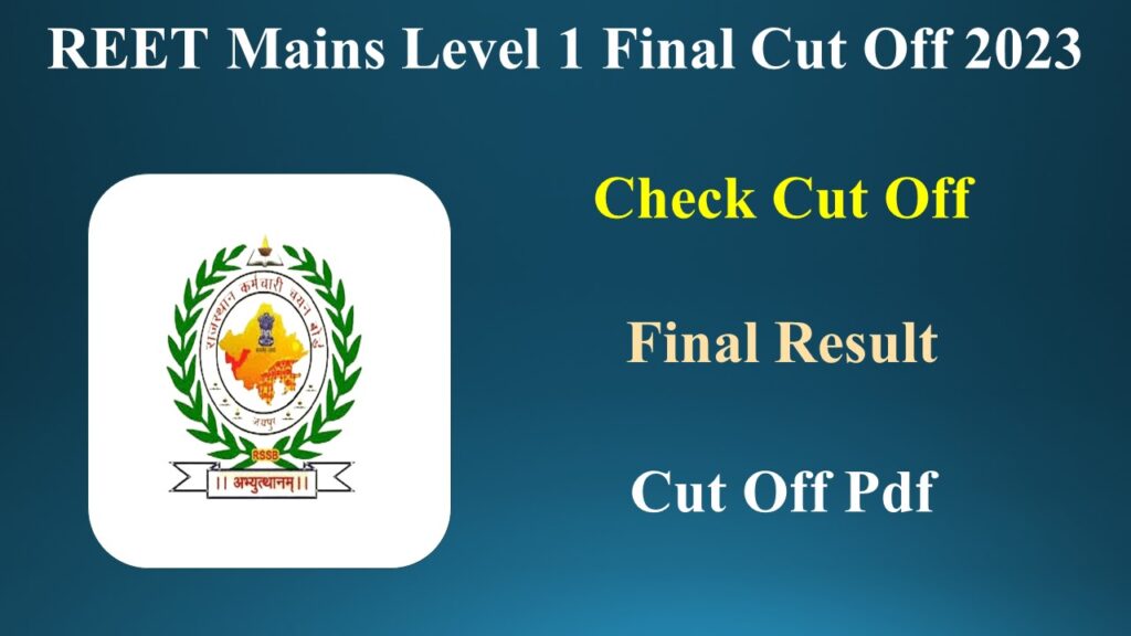 reet-level-1-final-cut-off-2023