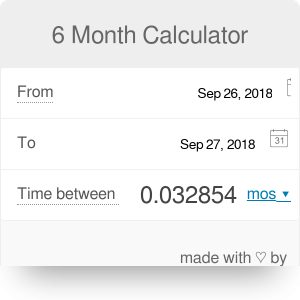 How Many Days is 6 Months