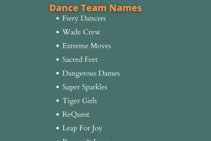 Dance Group Names