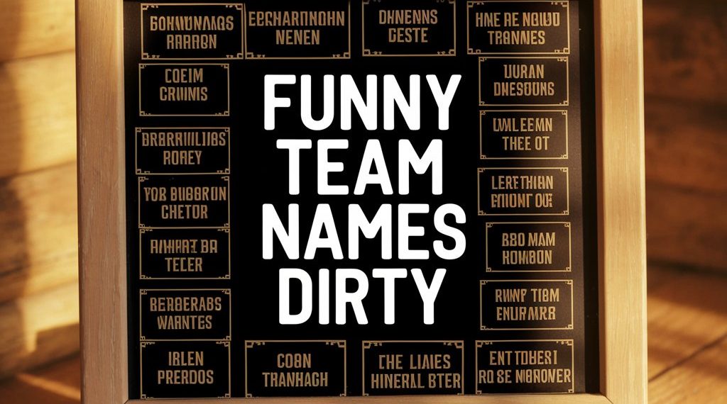 Dirty Team Names: Bold, Funny, and Creative Options Dirty Team Names