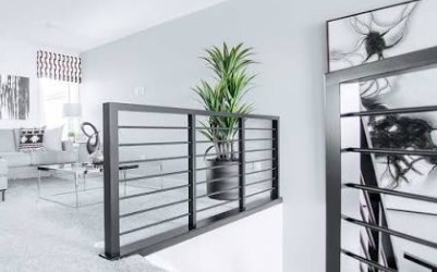 Modern Horizontal Round Bar Railing Ideas for Sleek Interior Design